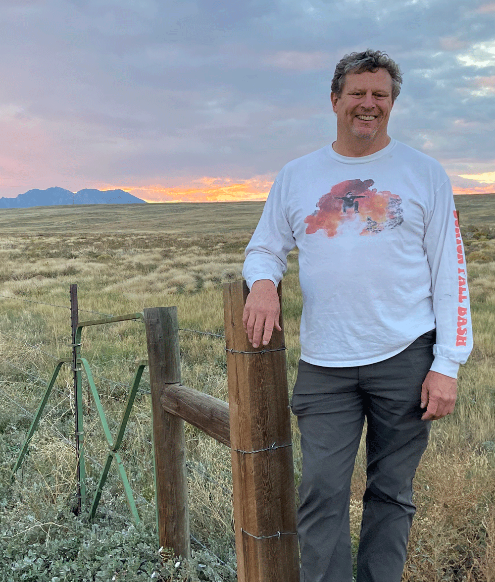 Bob McCool at Coalton Trail head Bob McCool photo at trailhead